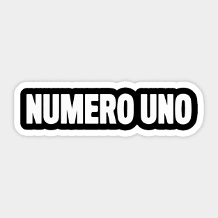 Numero Uno Sticker